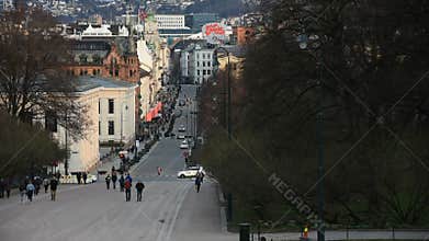 Karl Johans gate street Oslo