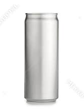 Metal aluminum beverage drink can isolated on white background. photography