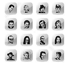 Icon set celebrity 2