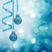 Blue christmas lights