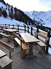 Chalet resort on the pila mountains in aosta valley