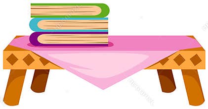 Books on table