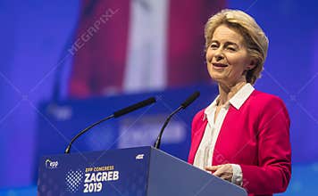 Ursula von der Leyen during EPP Congress in Zagreb