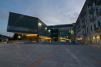 View of Lugano city LAC Cultural Center