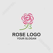Rose Logo Template