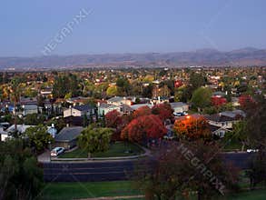San Jose neighborhood late afternoon
