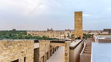 Albujairi Time Lapse, Saudi Arabia Time Lapse Sunset With Clouds, Al-Bujairi Day To Night Time Lapse, Riyadh, Diriyah