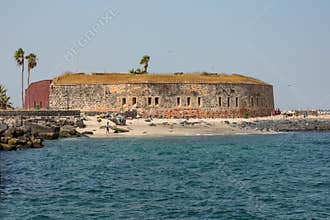 Slavery fortress on Goree island, Dakar, Senegal. West Africa