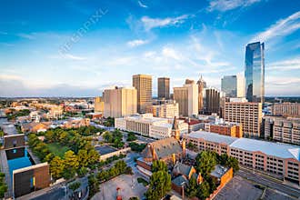 Oklahoma City, Oklahoma, USA Downtown Cityscape