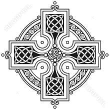 Vector celtic cross traditional ornament
