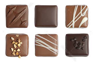 Fine chocolate isolated
