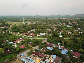 Drone view Malays kampung