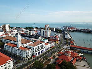 Clock Tower Wisma Kastam at Penang.