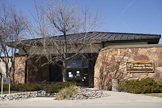 Helena, Montana - April 8, 2020: Department of Fish, Wildlife, and Park building exterior. A government law enforcement agency to