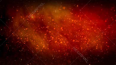 Celebration Riot in Red and Orange 4K Loop