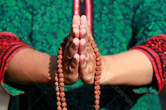 Saying the prayer