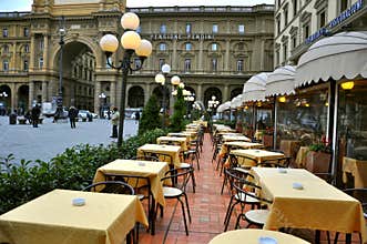 Italian restaurant in Florence , Italy