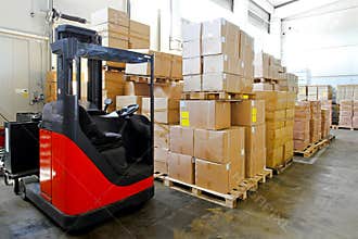 Forklift warehouse