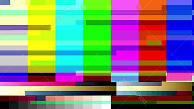 TV Color Bars With A Digital Malfunction