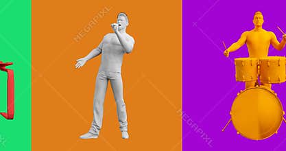 Music Band Class for Children Kids Colofrul Introduction Looping