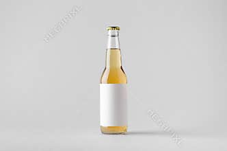 Beer Bottle Mock-Up - Blank Label