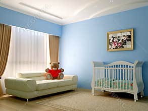 Blue babyroom