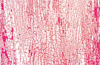 Distressed overlay texture of red, pink rusted peeled metal. grunge background