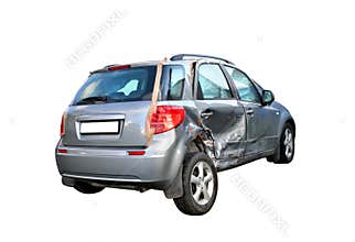 Damaged car