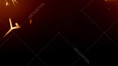 Sparkler firework with hot glowing embers in top left and right corners. For 4th of July or New years celebration