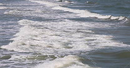 Waves surf overhead Gulf of Mexico Texas 4K
