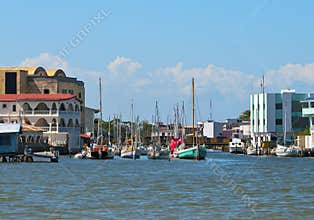 Waterway of Belize City, Belize