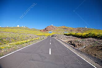 Landscape of observatories at La Palma