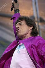 The Rolling Stones ,Mick Jagger during the concert