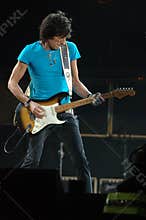The Rolling Stones , Ronnie Wood during the concert