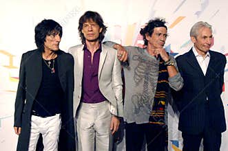 Rolling Stones , Mick Jagger, Ronnie Wood, Charlie Watts, Keith Richards