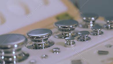 Calibration Scale. Electronic scale calibration procedure. Weighing scale calibration