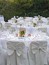 Catering reception setup