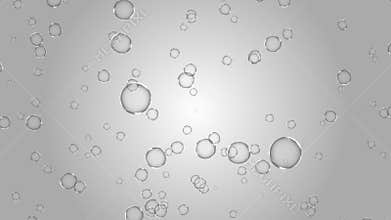 Beautiful appearance of champagne Water air bubbles glass Clean White 4K 3D Green Screen loop Animation.