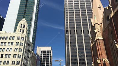 Perth city center in Western Australia