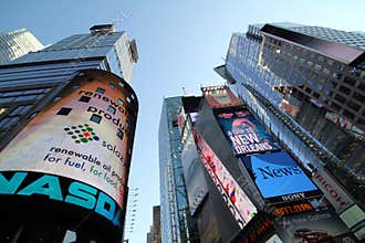 NASDAQ building in Times Square, NYC