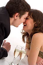 Kissing & laughing