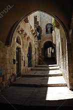 Street of old city Jerusalem,Israel