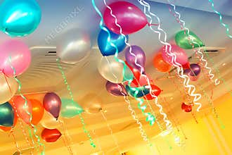 Baloons room decoration