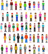 Collection of different people