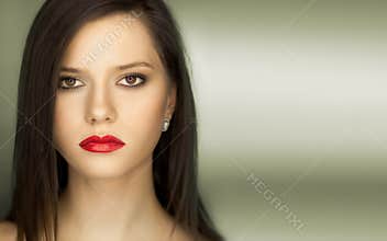 Portrait confident woman