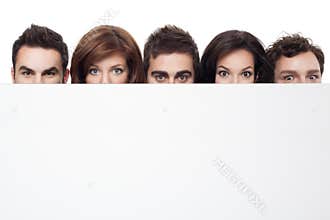 Advertising with funny faces