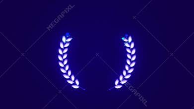 Awards Laurel Leaves With Texture Animation