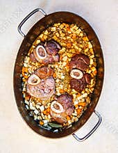 Osso buco in bianco veal meat