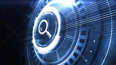 Search button. Searching Browsing internet data information networking concept. Just push the button