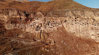 Cave City Vardzia Aerial View